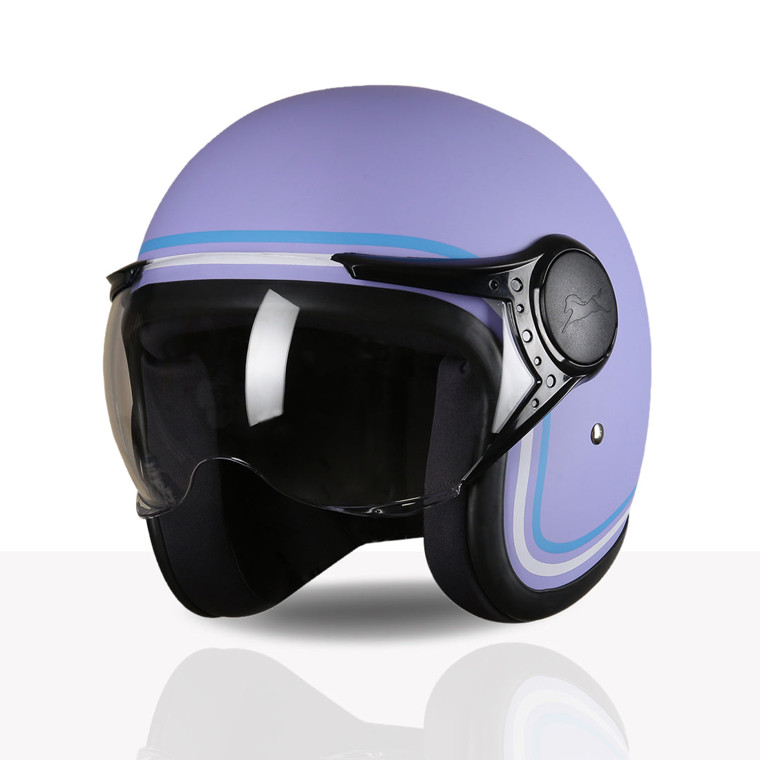 TVS MissFit Helmet for Women | Lightweight Ladies Helmet for Scooty | Stylish Girls Helmet with Extreme Comfort Fit | Women Helmet with Clear Visor | DOT & ISI Certified Helmet for Woman